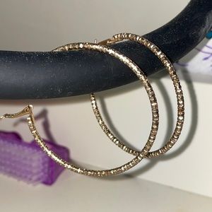 Golden Hoop Earrings